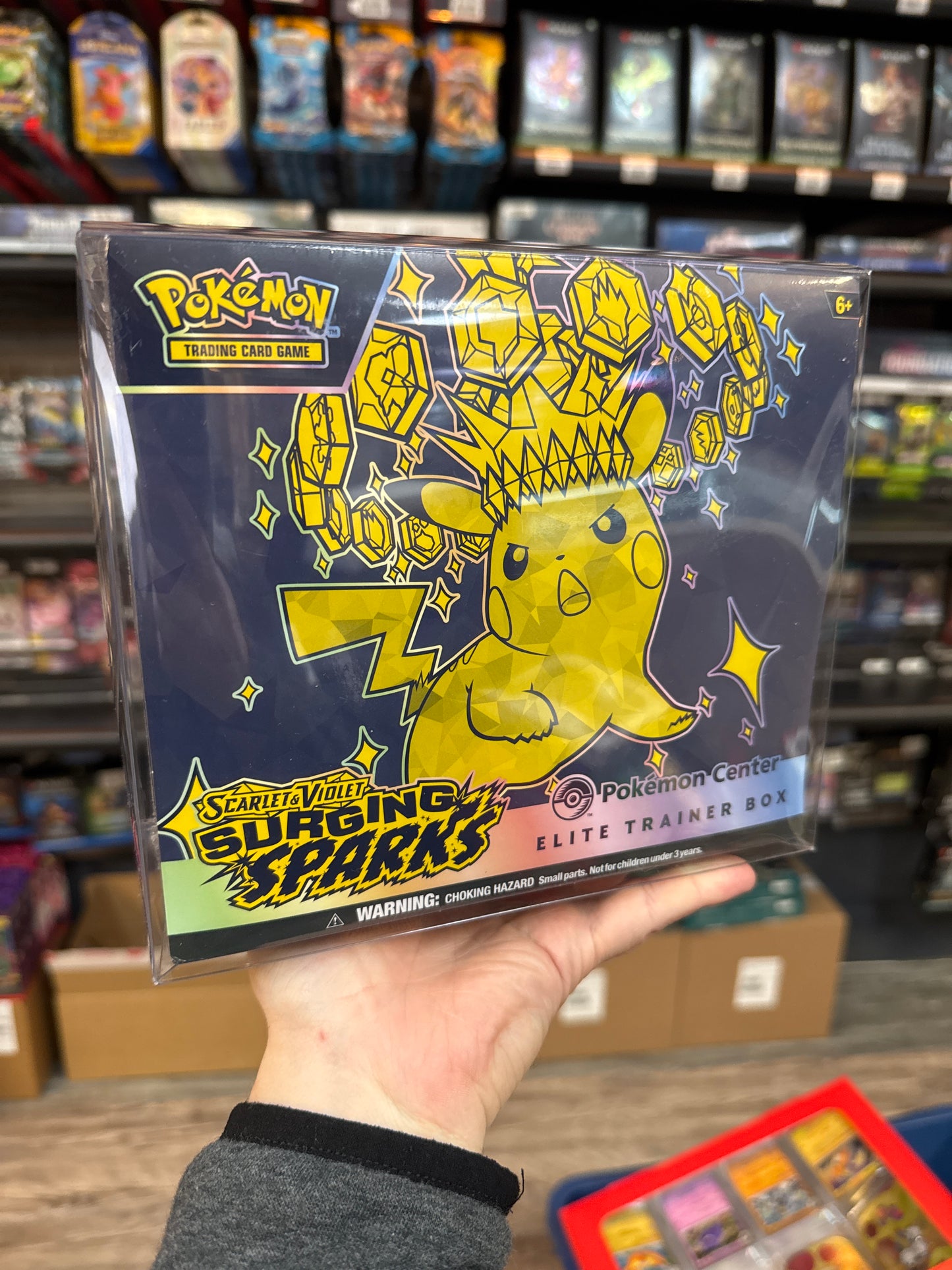 Surging Sparks Pokemon Center Elite Trainer Box