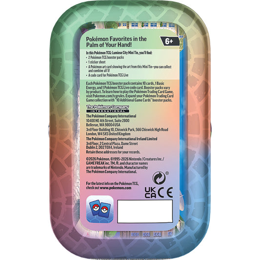 Pokemon TCG: Lumiose City Mini Tin Display
