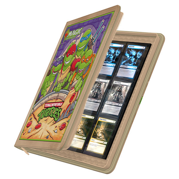 Portfolio: 24-Pocket Zipfolio 480 MTG- Teenage Mutant Ninja Turtles- Pizza Box