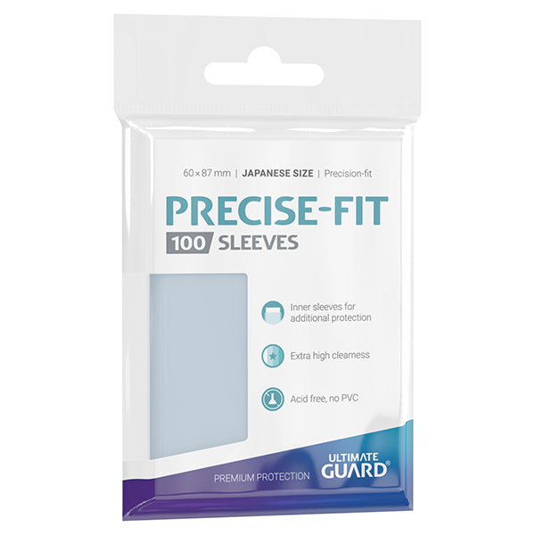 Card Sleeves: Precise-Fit Sleeves Japanese Size- Transparent (100)