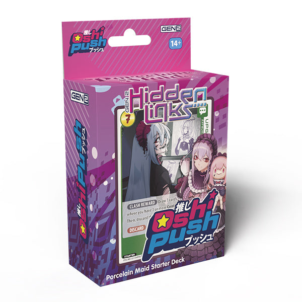 Oshi Push TCG: Gen Two Hidden Links- Starter Deck Display (Linechu or Porcelain Maid)