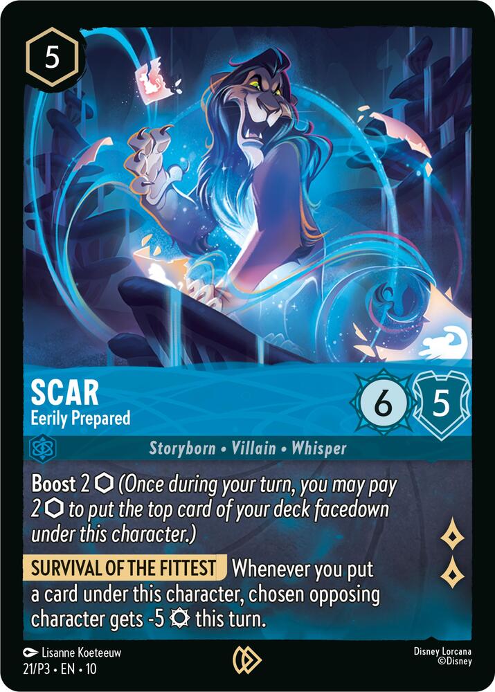Scar - Eerily Prepared - Disney Lorcana Promo Cards