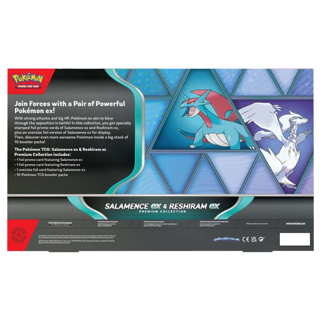 Pokemon TCG Salamence ex & Reshiram ex Premium Collection Box