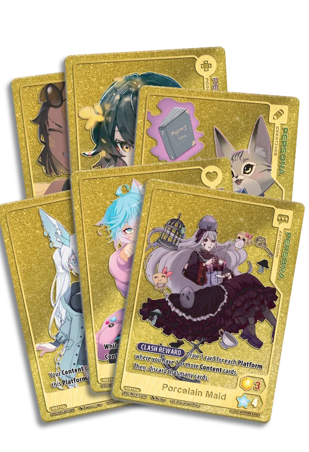 Oshi Push TCG: Gen Two Hidden Links- Metal Card Set