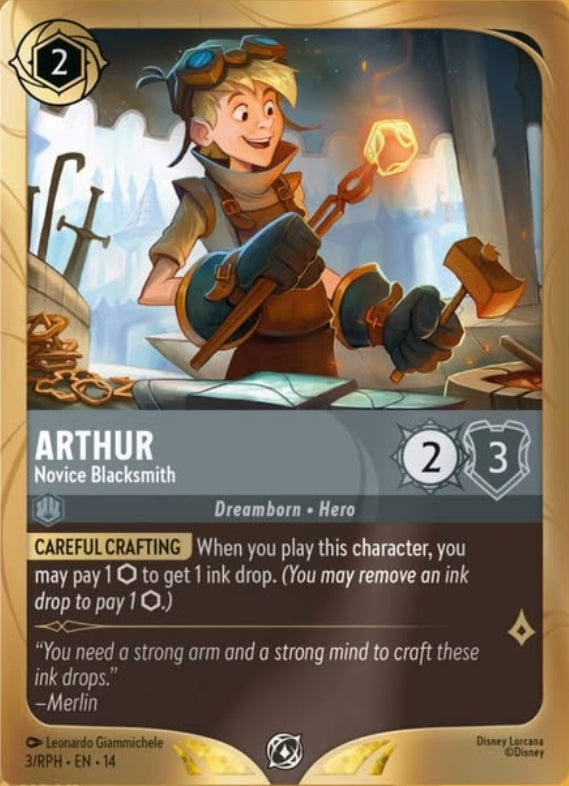 Arthur - Novice Blacksmith - Disney Lorcana Promo Cards