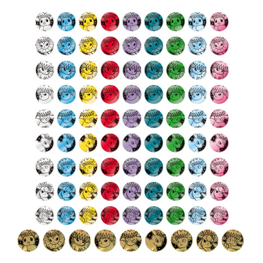 Simplified Chinese Pokemon Crystal Gathering Coin Box Set