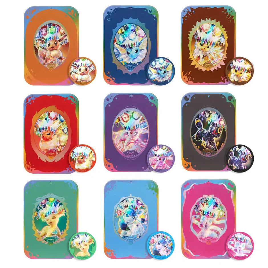 Simplified Chinese Pokemon Crystal Gathering Metal Tin Box