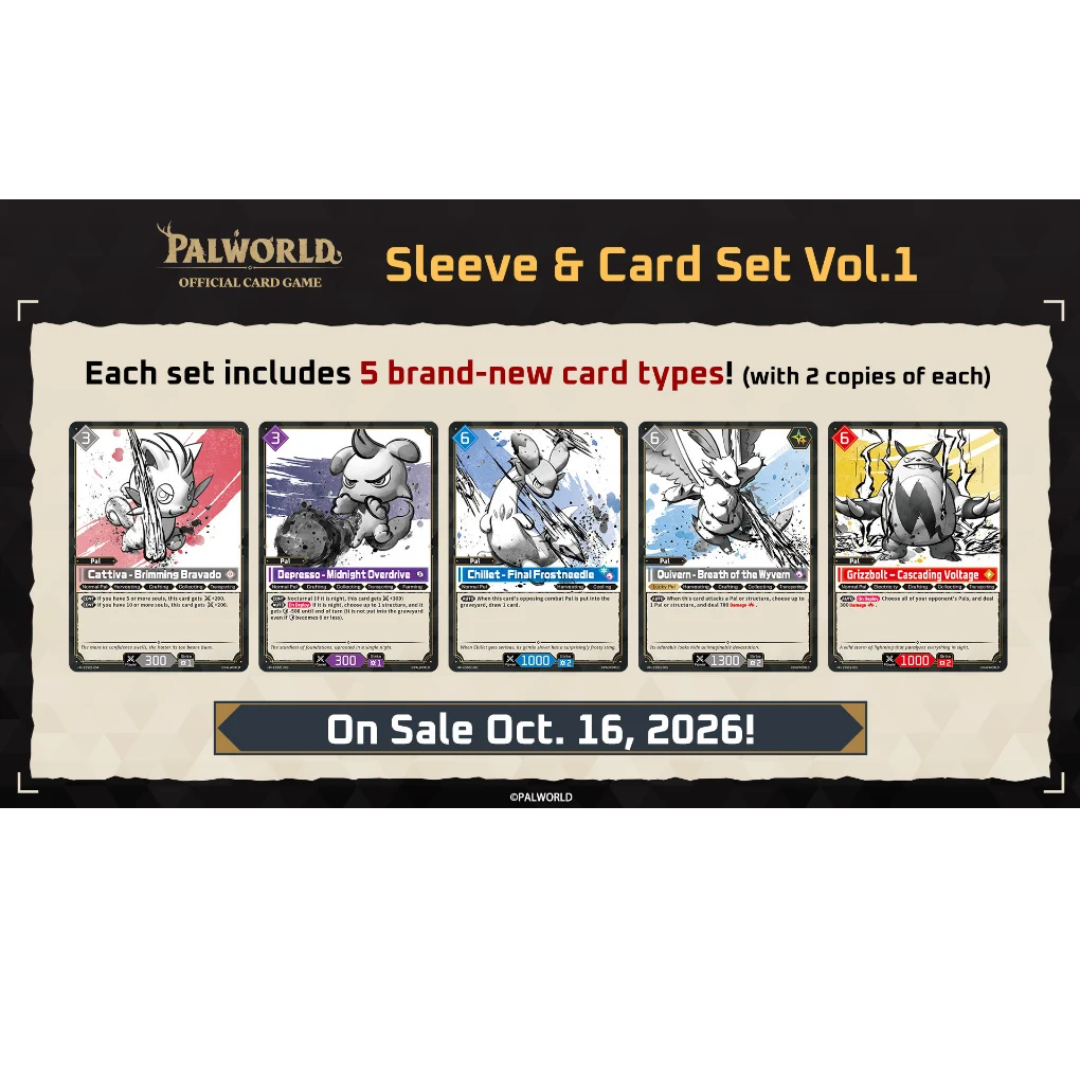 Palworld OCG: Sleeve & Card Set Vol.1