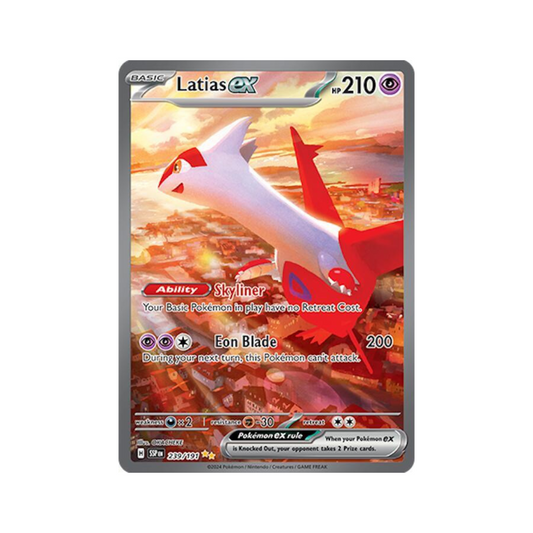 Latias ex 239/191 Surging Sparks RAW NM