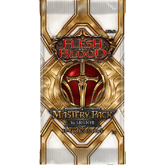 Flesh and Blood TCG: Mastery Pack Warrior Display (12 Packs)