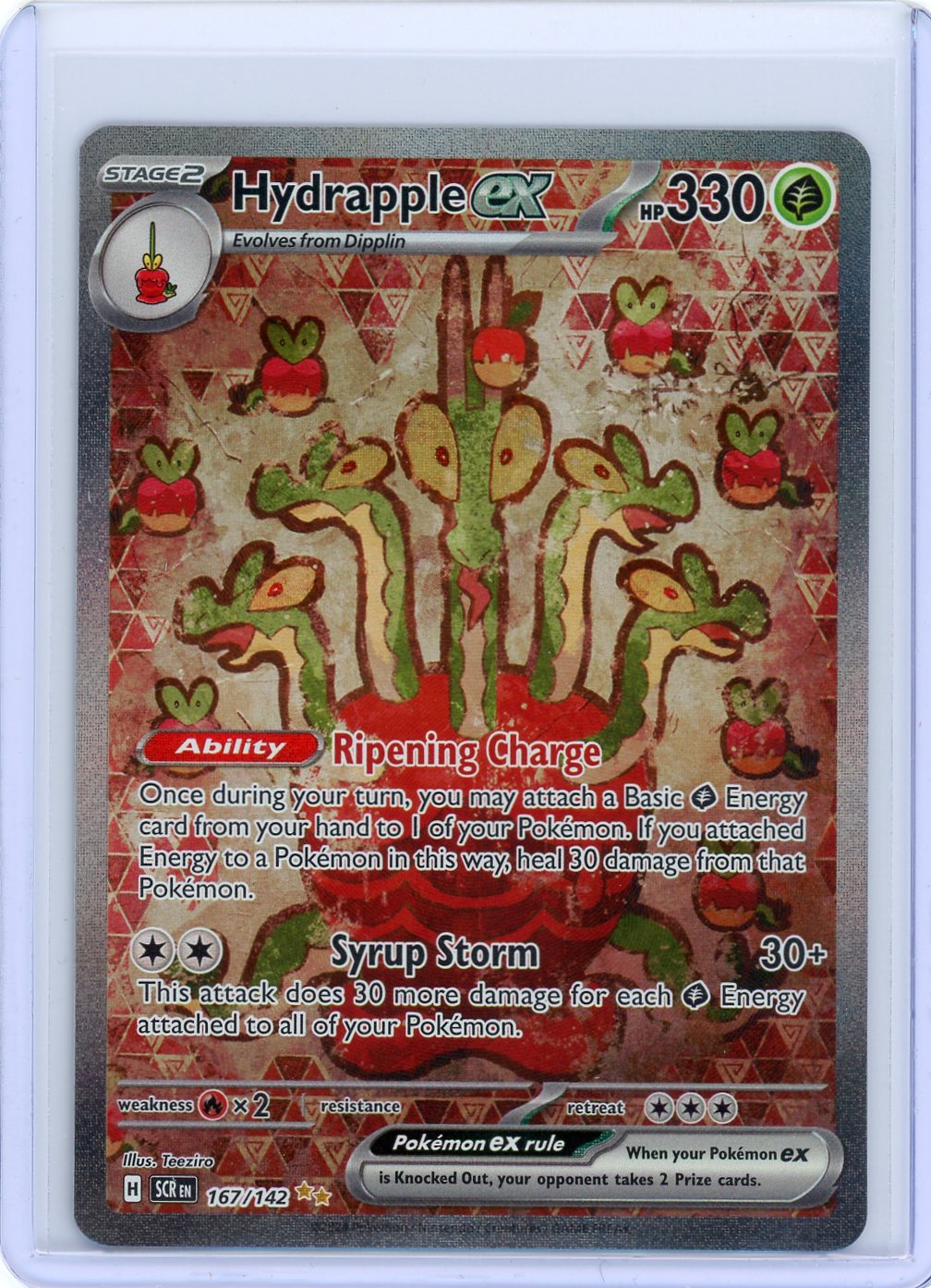 Pokemon Trading Card Game Stellar Crown Special Illustration Rare Hydrapple ex #167 Pokemon Trading Card Game Stellar Crown Special Illustration Rare Hydrapple ex #167