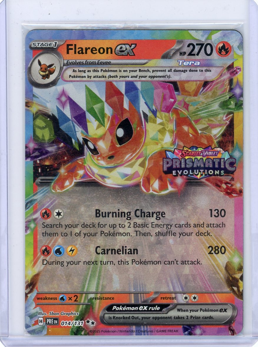 Flareon ex - 014/131 (Prismatic Evolutions Stamp)