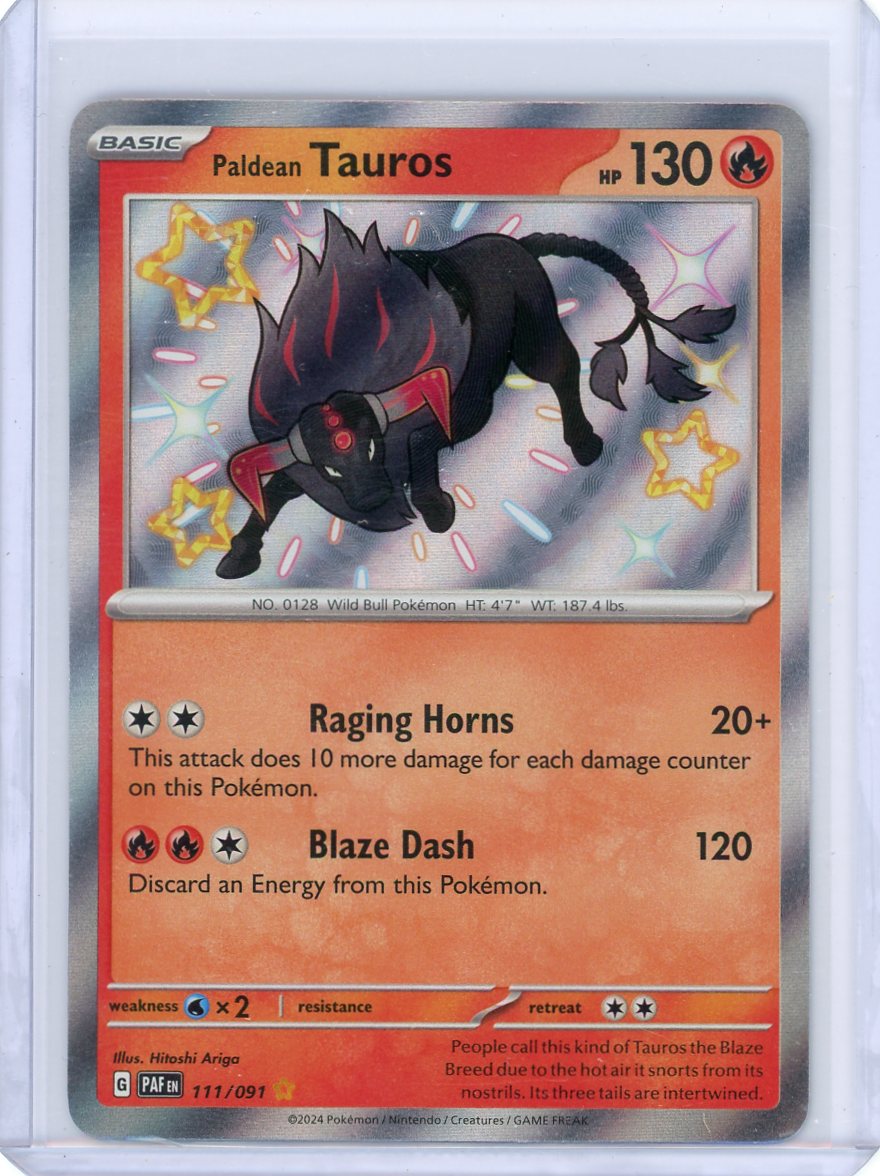 Paldean Tauros - 111/091 - SV: Paldean Fates
