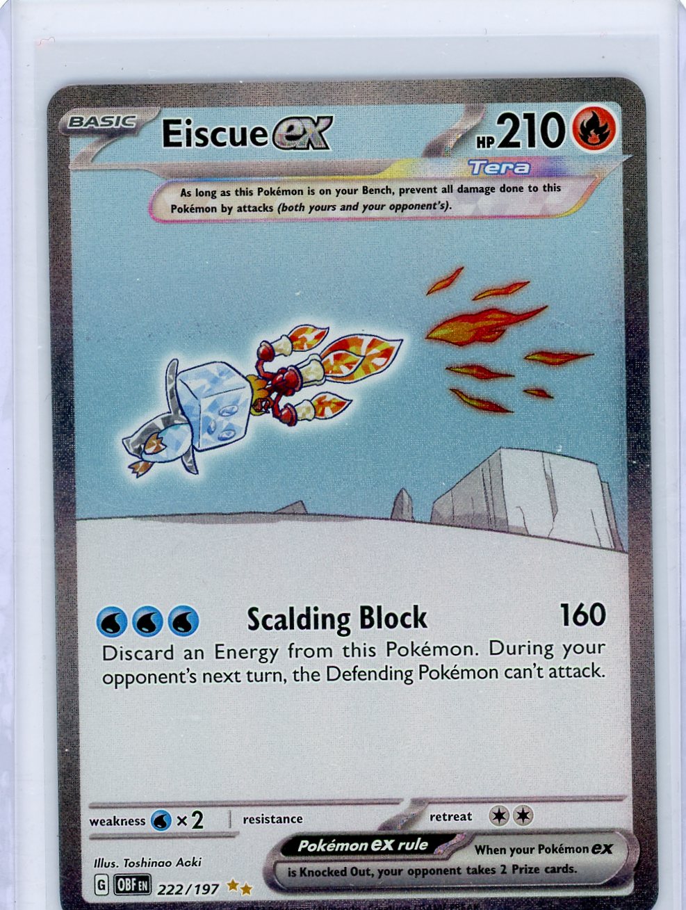 Eiscue ex - 222/197 - SV03: Obsidian Flames