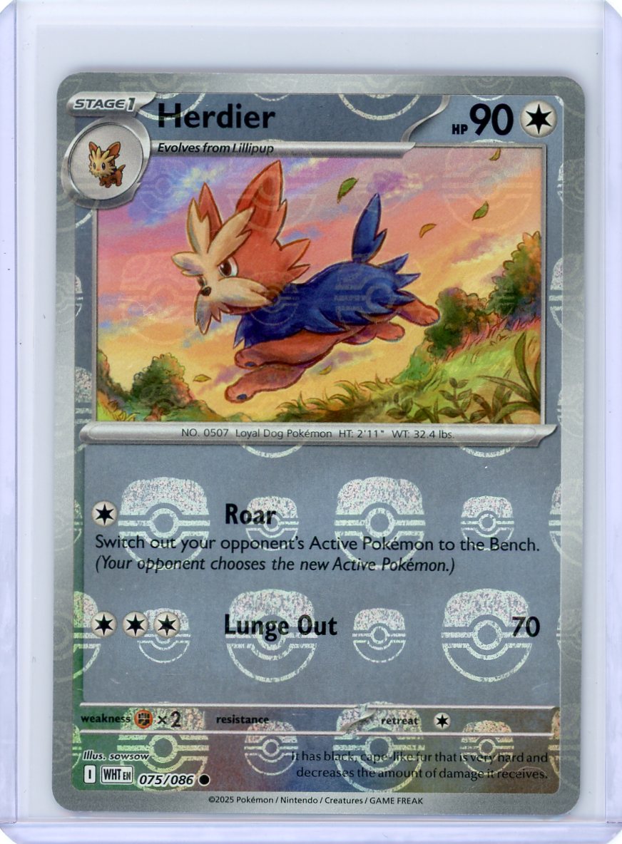 Herdier (Master Ball Pattern) - SV: White Flare