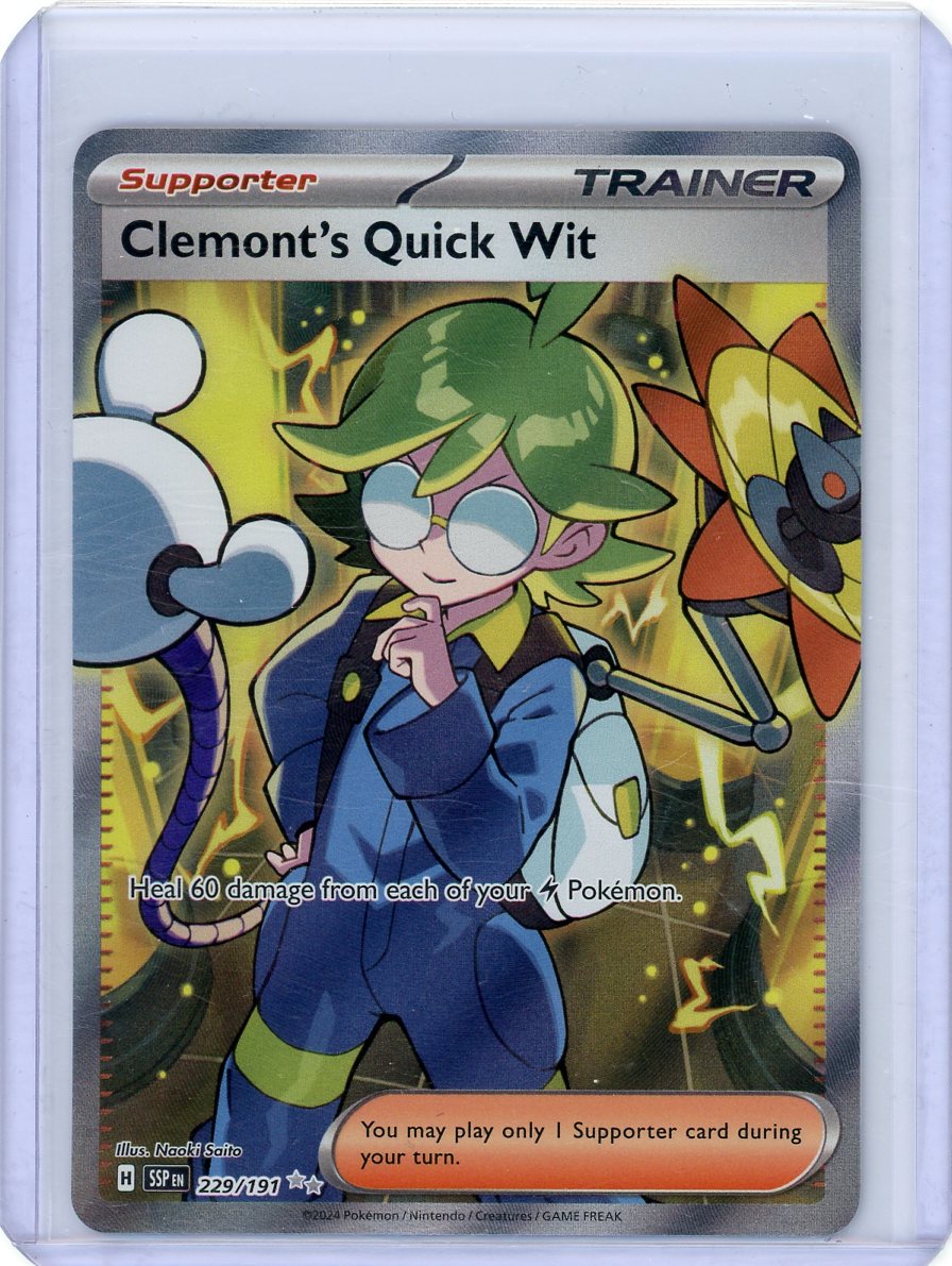 Clemont's Quick Wit - 229/191 - SV08: Surging Sparks