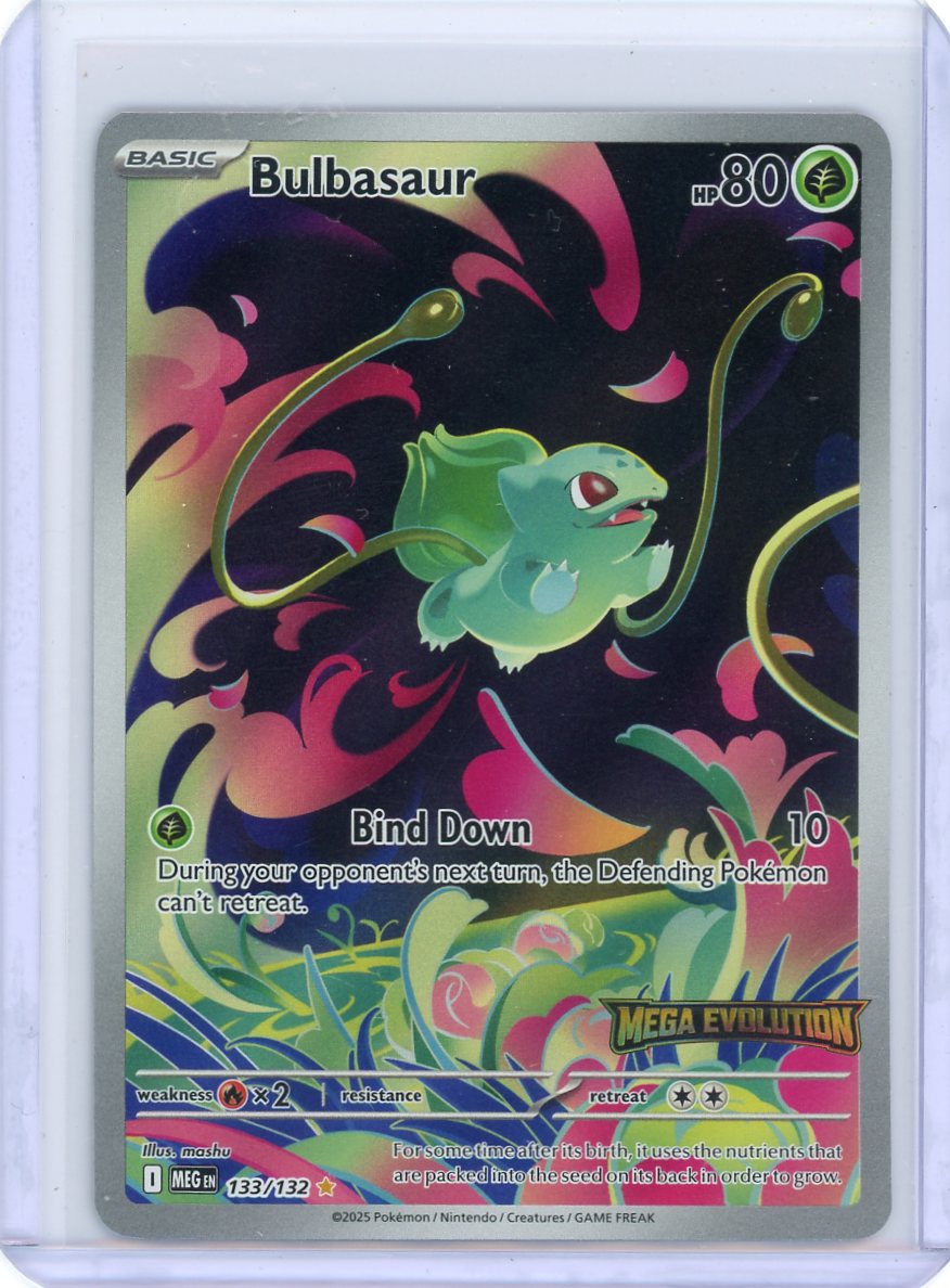 Bulbasaur - 133/132 (Mega Evolution Stamped)