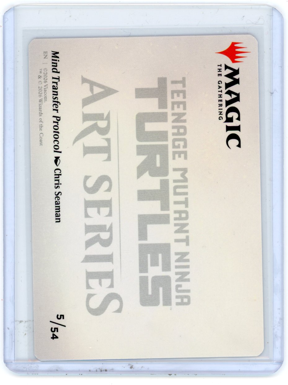 Mind Transfer Protocol Art Card (Gold-Stamped Signature) - Art Series: Teenage Mutant Ninja Turtles (ASTMT)