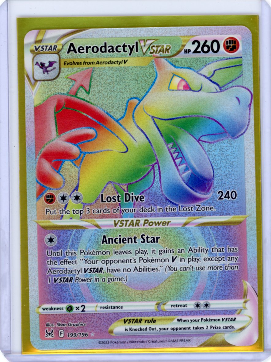 aerodactyl pokemon card vstar Aerodactyl VSTAR - 199/196 (Secret)