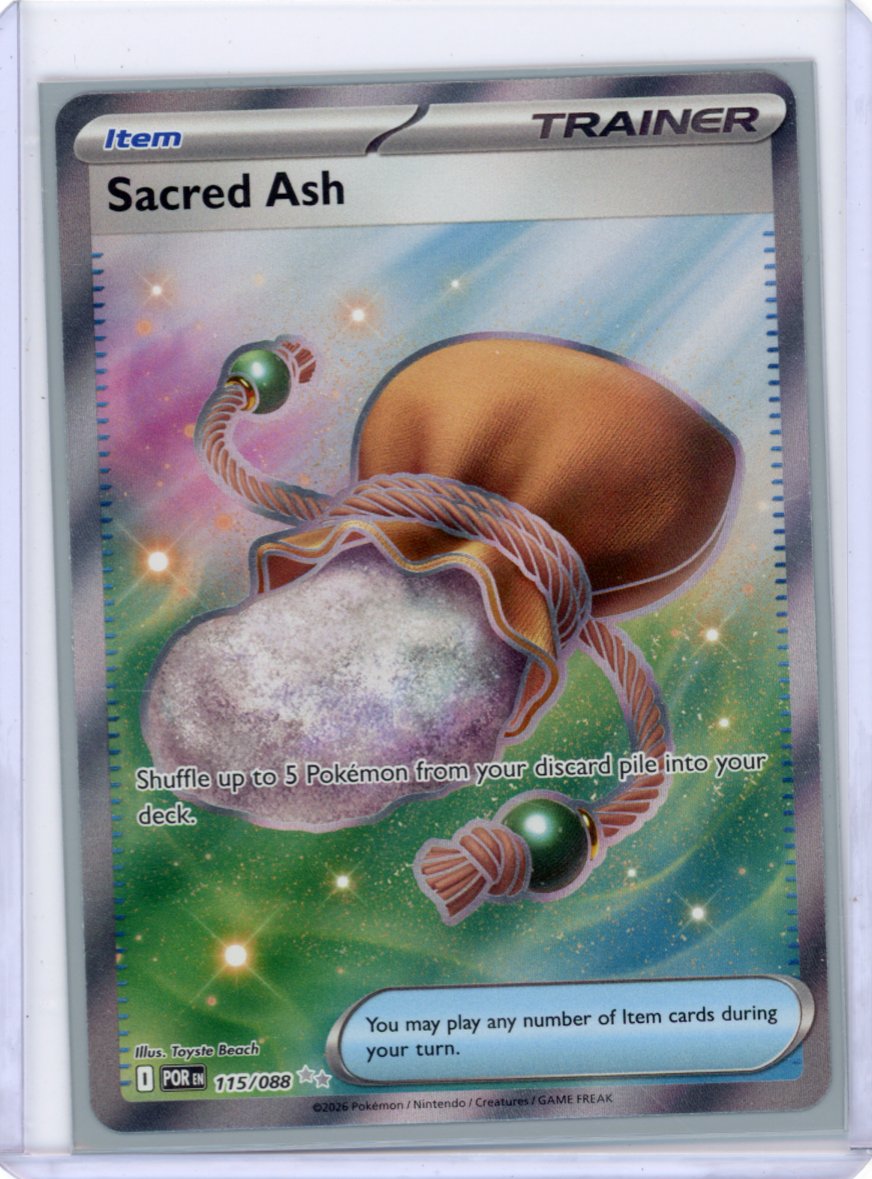 sacred ash pokemon card Sacred Ash -115/088- ME03: Perfect Order – Holo Horse Games LLC
