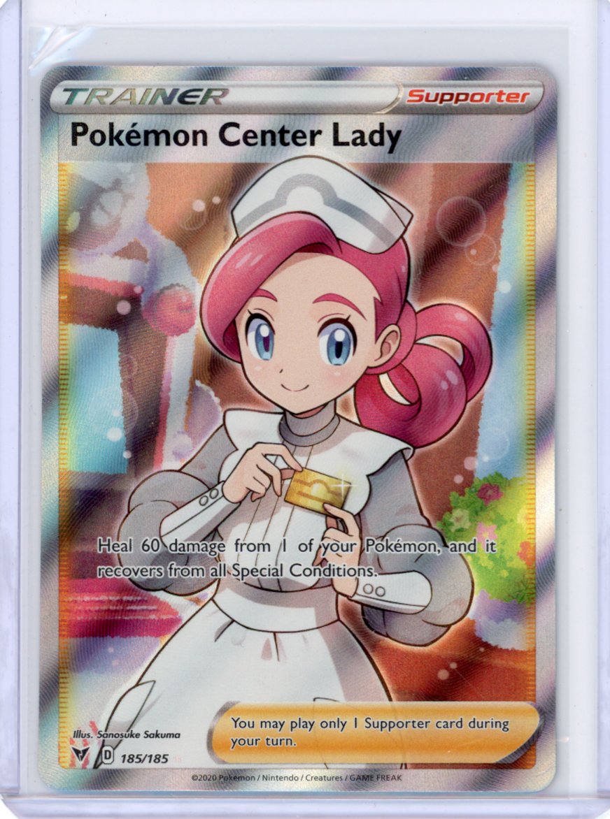 Pokemon Center Lady (Full Art) - SWSH04: Vivid Voltage
