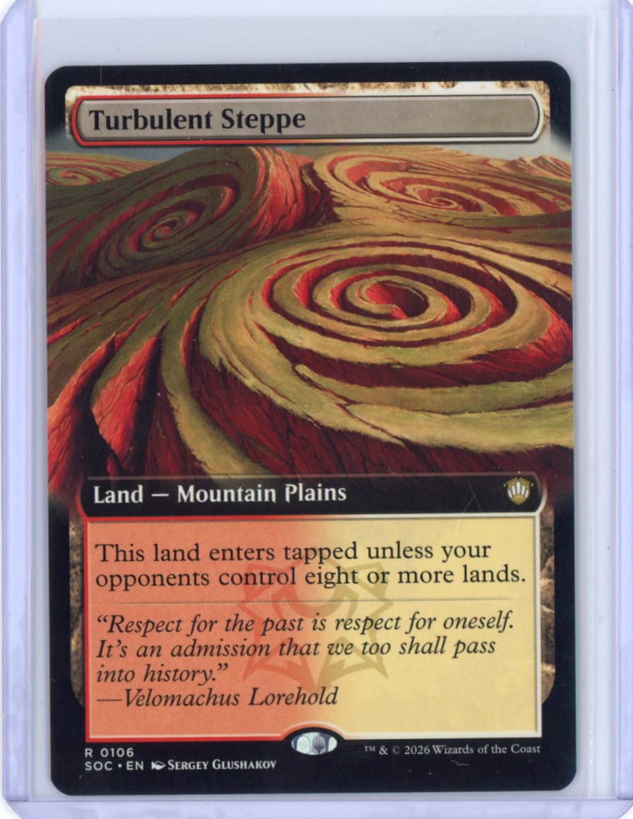 Turbulent Steppe (Extended Art) - Commander: Secrets of Strixhaven