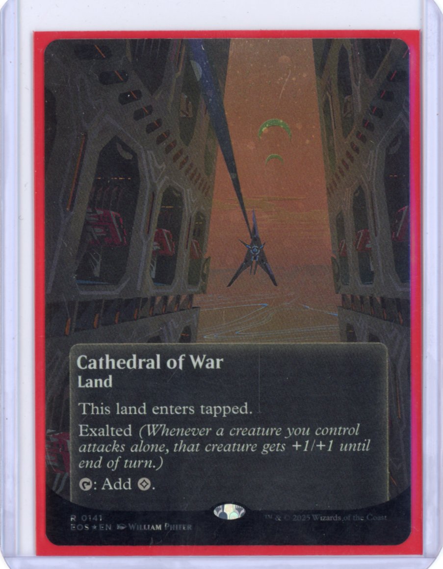Cathedral of War (0141) (Borderless) (Galaxy Foil) - Edge of Eternities: Stellar Sights