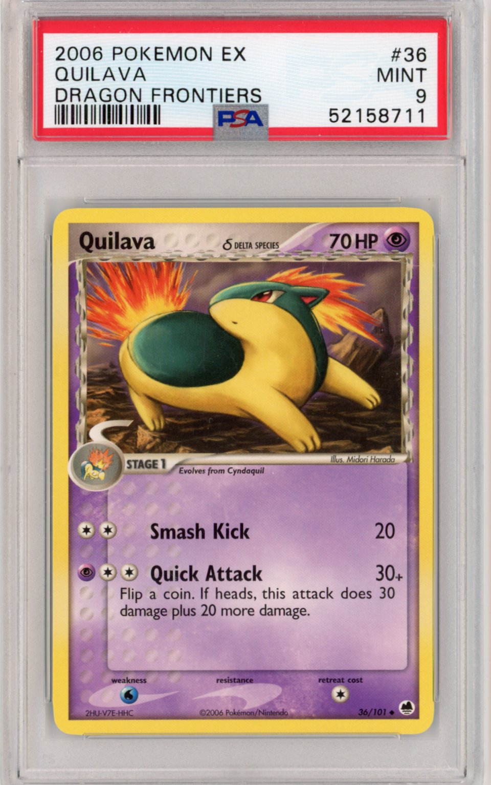 pokemon quilava card 2006 EX Dragon Frontiers PSA 9 Mint #36 – Holo Horse Games LLC jogo de cartas Marvel Description coming soon... MtG Commander 2018 Nature's 341 Token:Everywhere (Pack of 3 Token Cards)