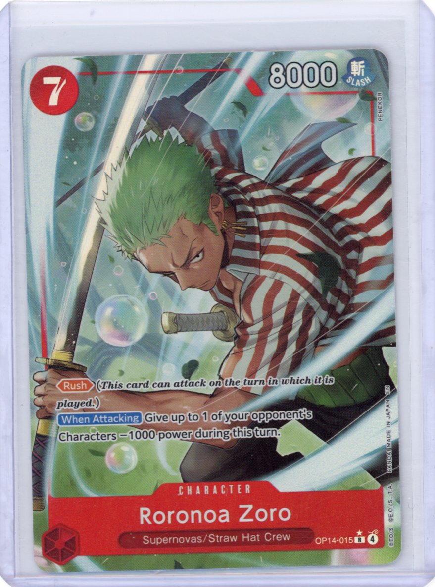 Roronoa Zoro - OP14-015 (Alternate Art) - The Azure Sea's Seven (OP14)