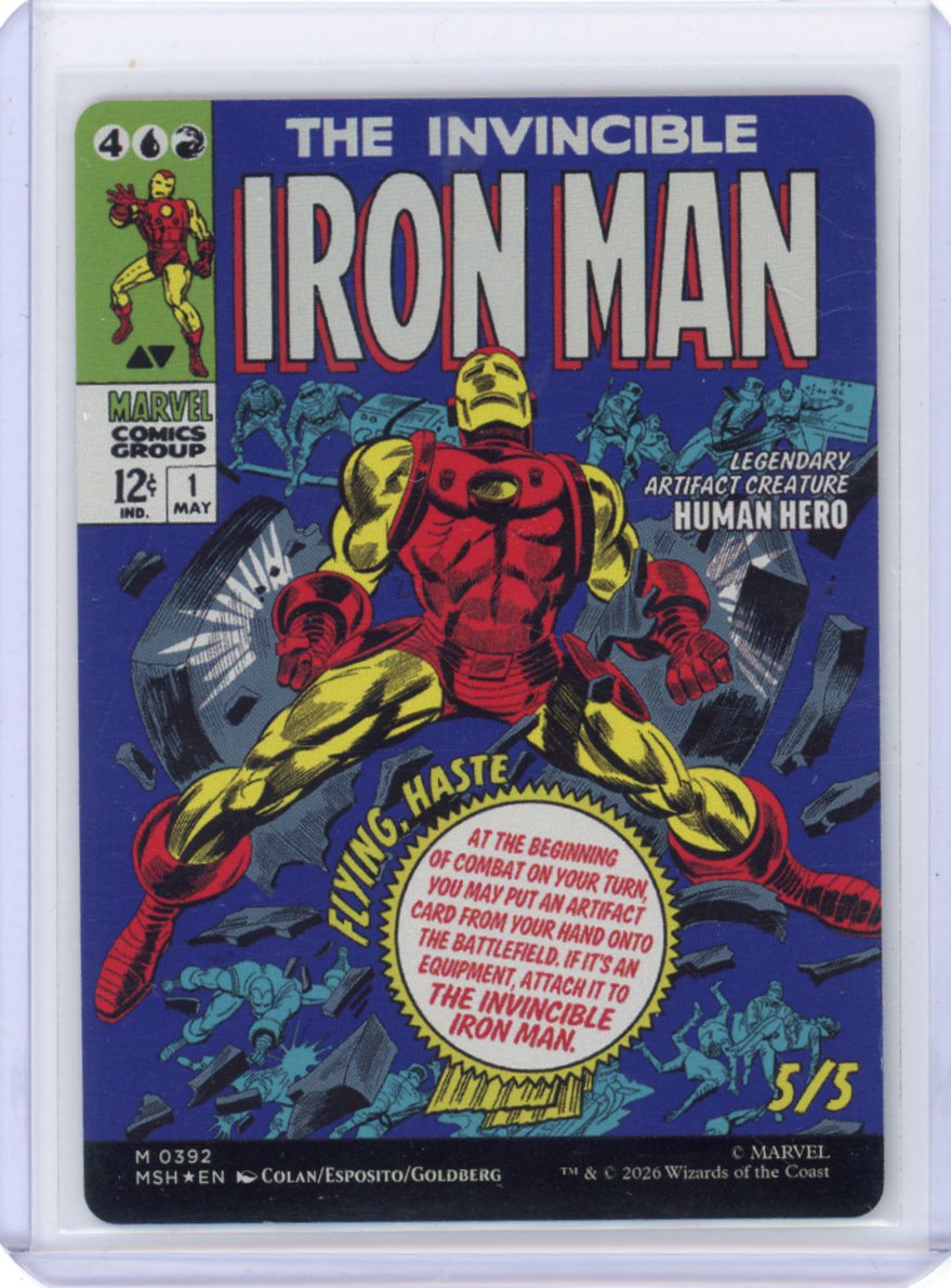 Tony Stark (Borderless) (FOIL) (0392) - Marvel Super Heroes (MSH