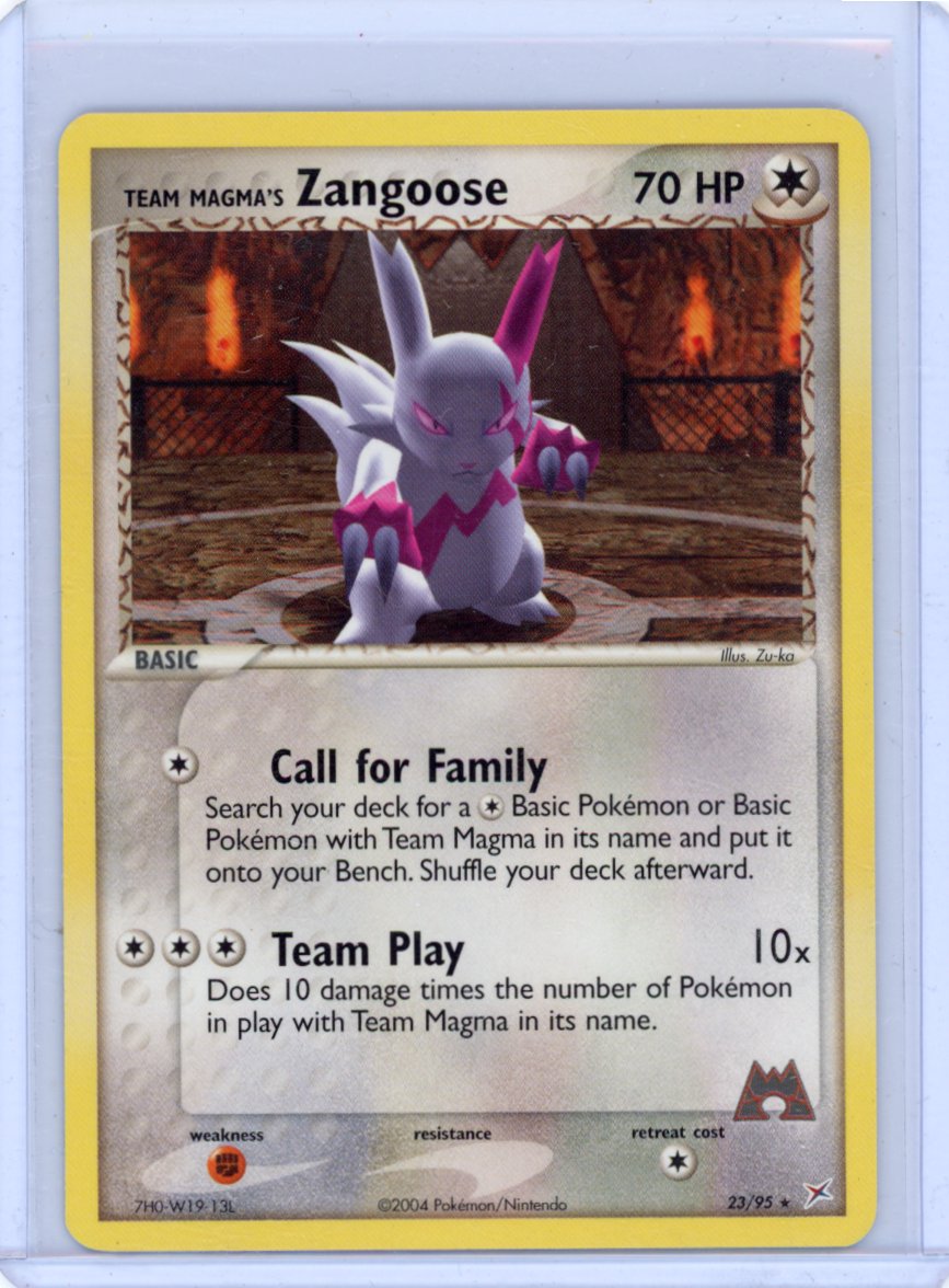 Team Magma's Zangoose #23