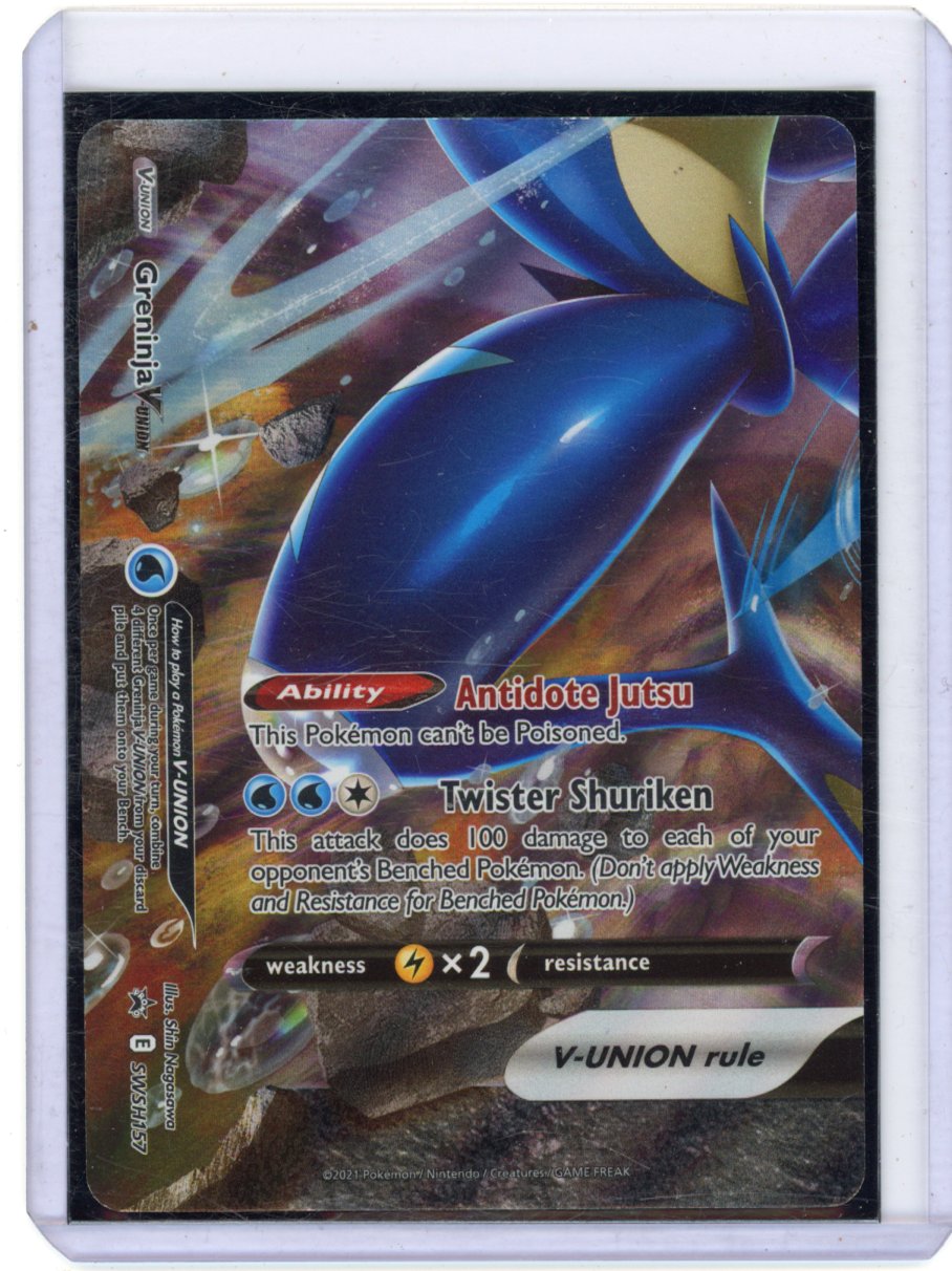 greninja v pokemon card V-UNION How to play a État:Mint #P4033 alliance Indeedee 153/198 Holo -
