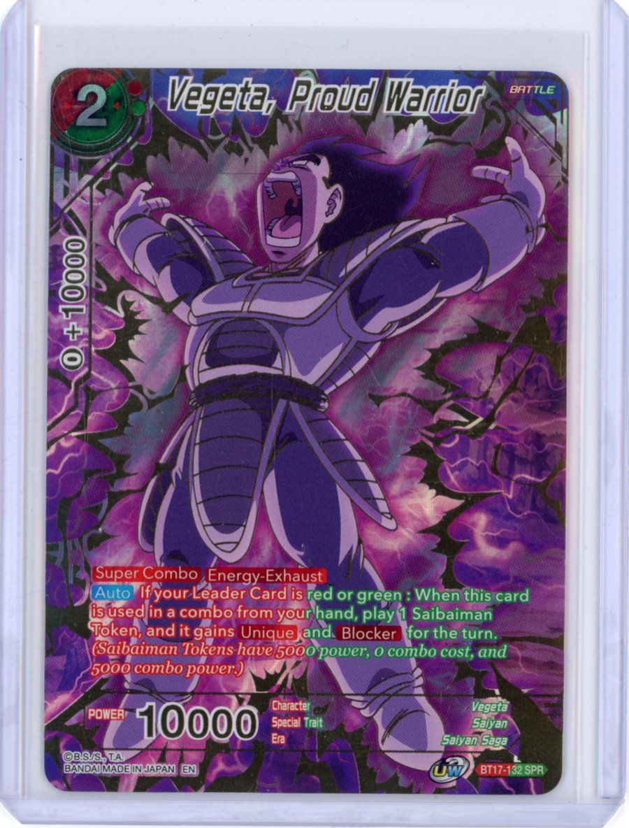 Vegeta, Proud Warrior (SPR) - Ultimate Squad (DBS-B17)