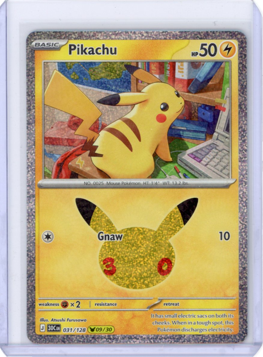 Pikachu 031/128 ME: 30th Celebration 9/30