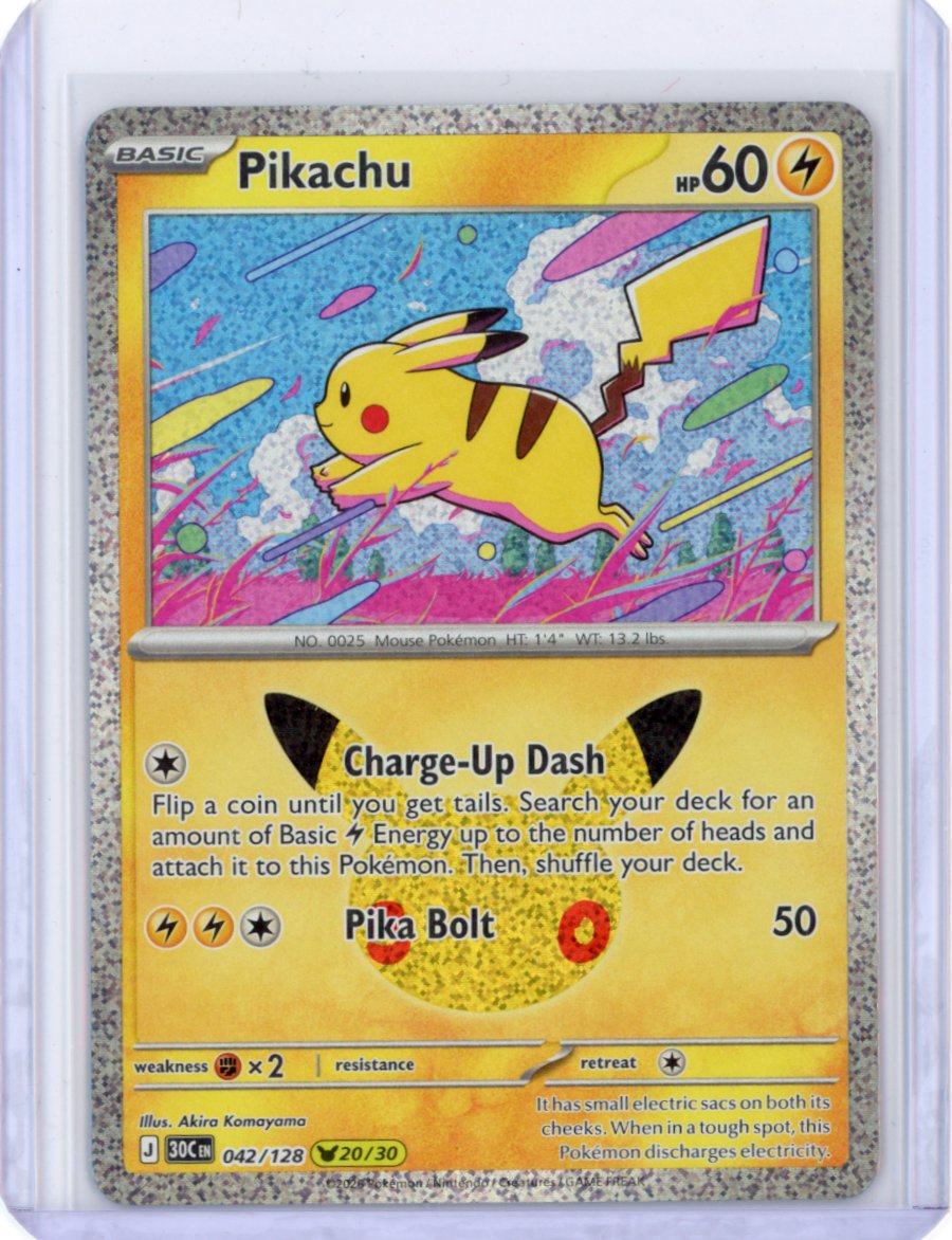 Pikachu 042/128 ME: 30th Celebration 20/30