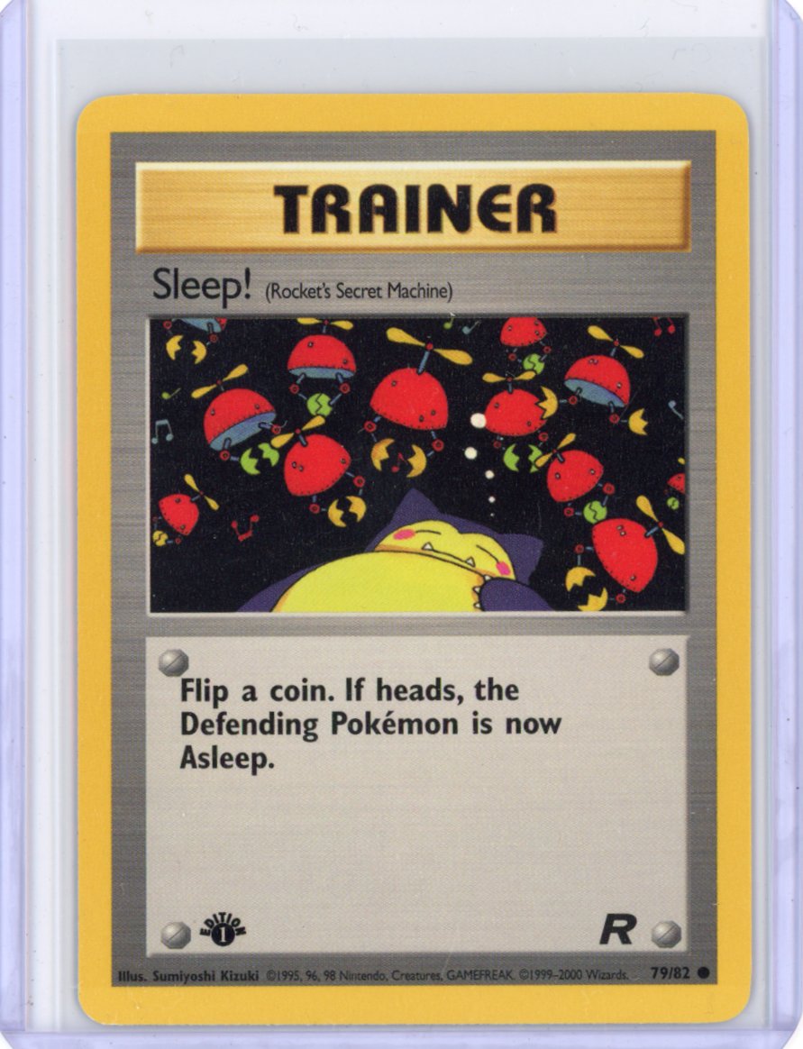 Sleep! (Rocket's Secret Machine) - Team Rocket (TR) 1st Edition