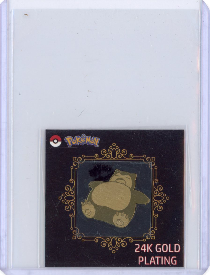 2023 Korean Candy Sticker 24K Gold Plating - Snorlax