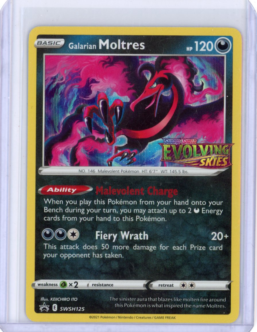 Galarian Moltres - SWSH125 Stamped