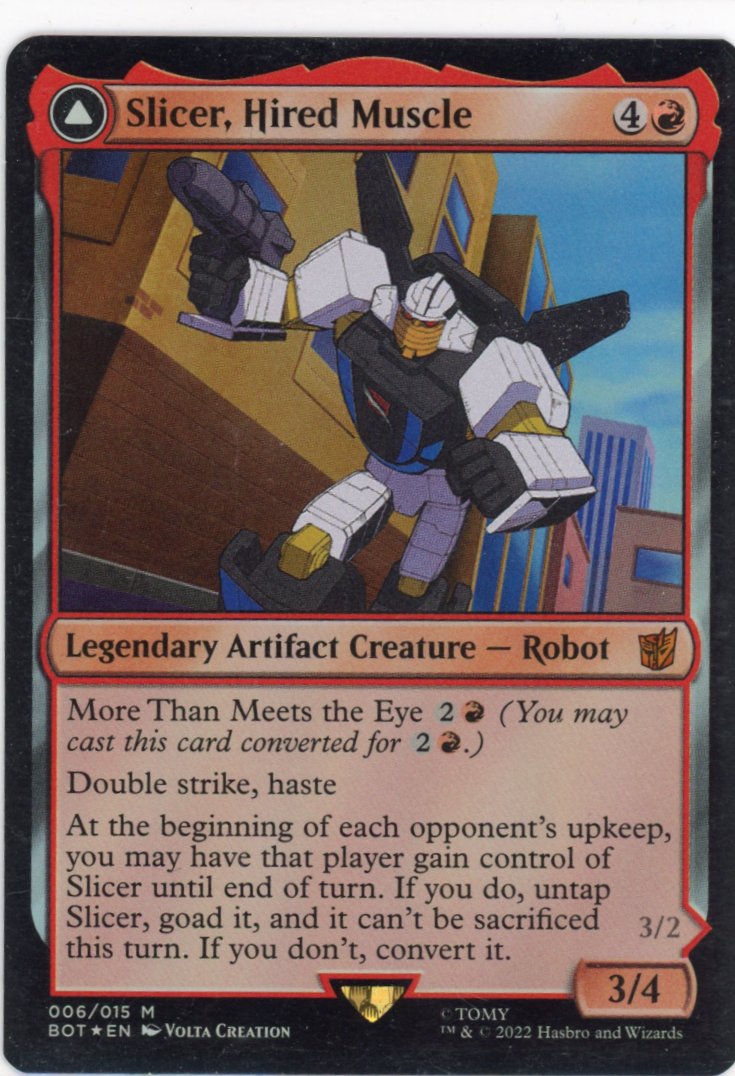 Slicer, Hired Muscle - Universes Beyond: Transformers (BOT)