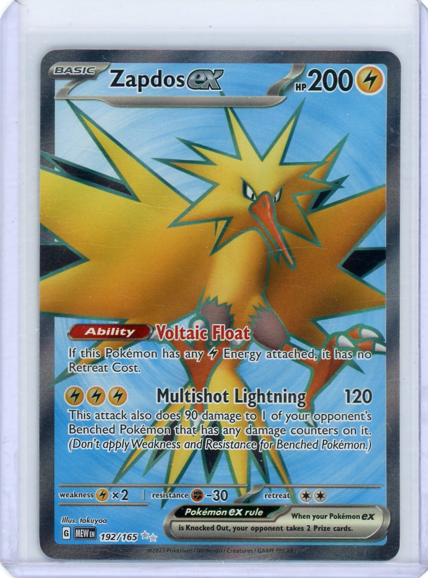 Zapdos ex - 192/165 - SV: Scarlet & Violet 151