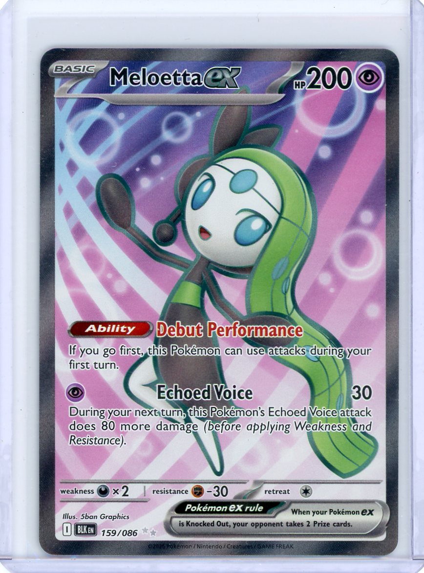 Meloetta ex - 159/086 - SV: Black Bolt