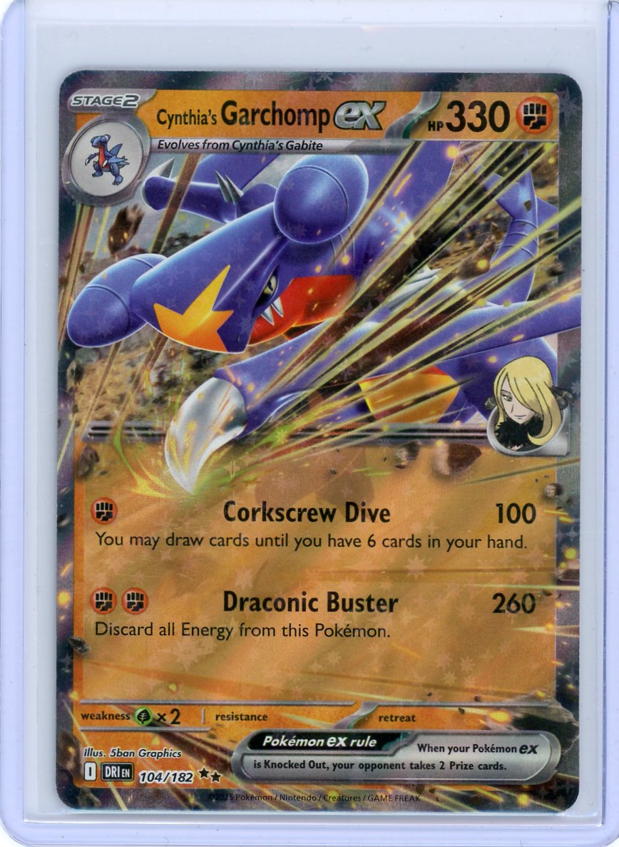 Cynthia's Garchomp ex - 104/182 - SV10: Destined Rivals