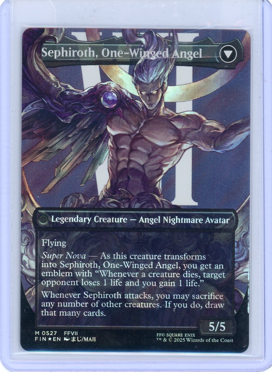 Magic the Gathering: Final Fantasy - Sephiroth, Fabled SOLDIER (Borderless) (Surge Foil)