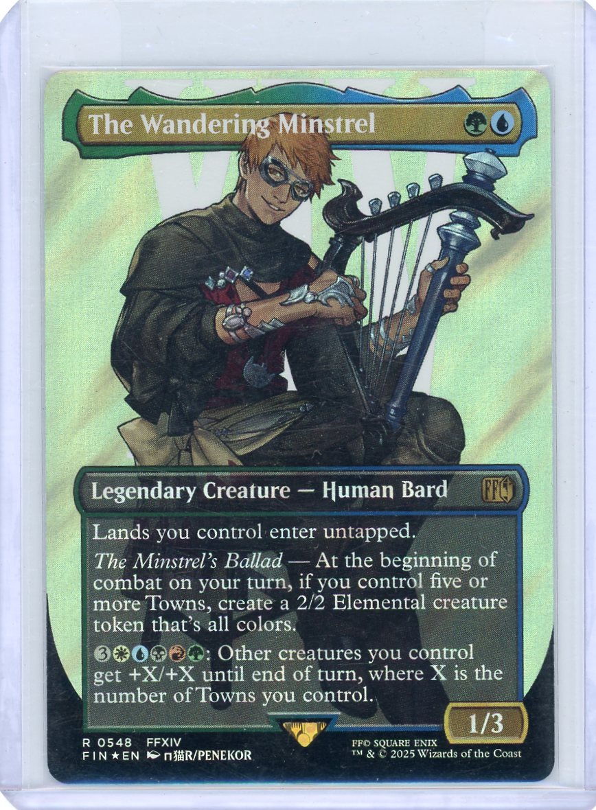 The Wandering Minstrel (Borderless) (Surge Foil) - FINAL FANTASY