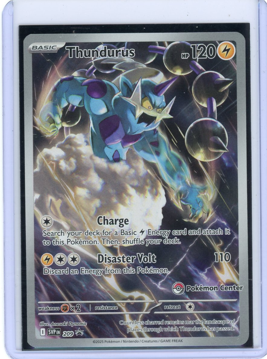 Thundurus - 209 (Pokemon Center Exclusive) - SV: Scarlet & Violet Promo Cards