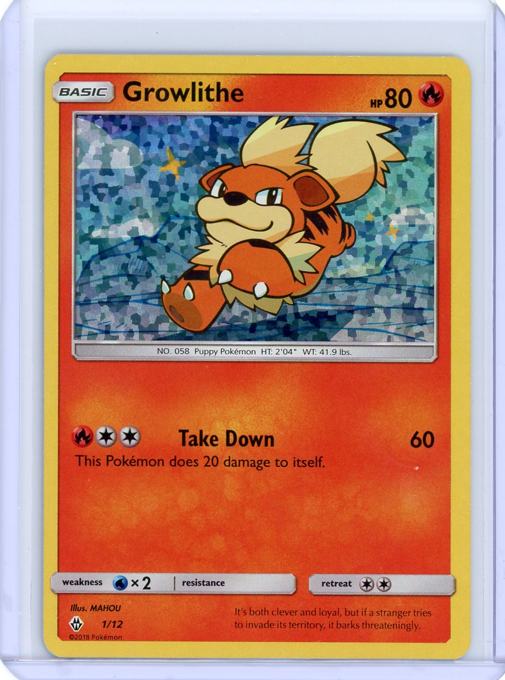 Growlithe - 1/12 - McDonald's Promos 2018