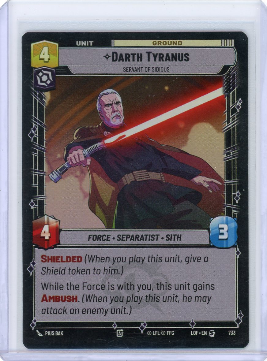Darth Tyranus - Servant of Sidious (Foil) - Legends of the Force