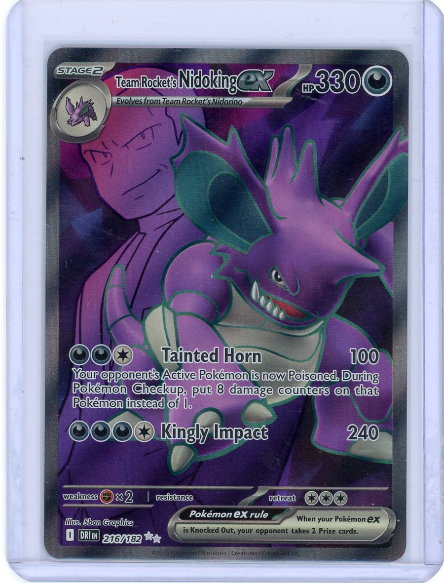 Team Rocket's Nidoking ex - 216/182 - SV10: Destined Rivals
