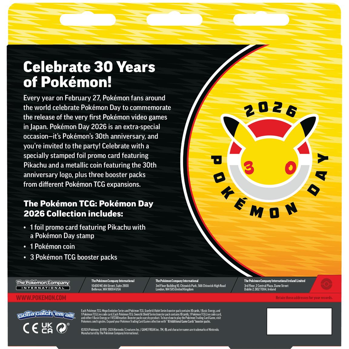 Pokémon TCG: Pokemon Day 2026 Collection Box