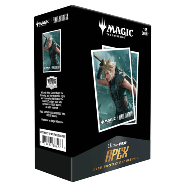Ultra PRO: 105ct Standard Sleeves (APEX) - Final Fantasy (Cloud) Ultra PRO: 105ct Standard Sleeves (APEX) - Final Fantasy (Cloud)